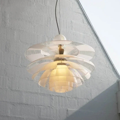 Glass  Pine Cone Chandelier