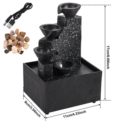 Waterfall Art Fountain Desktop Decoration