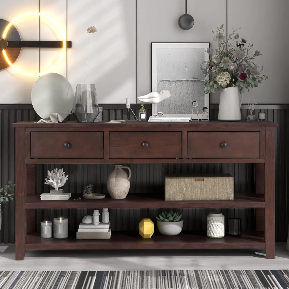 Entry Console Table with 3 Drawers