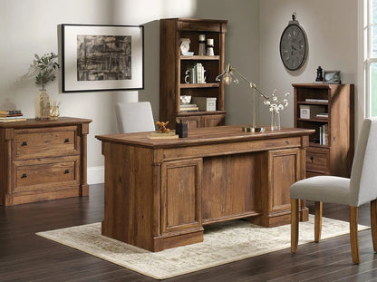Vintage Oak Finish Executive Desk