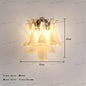 Cloudy White Glass Flower Petal Vintage Chandelier
