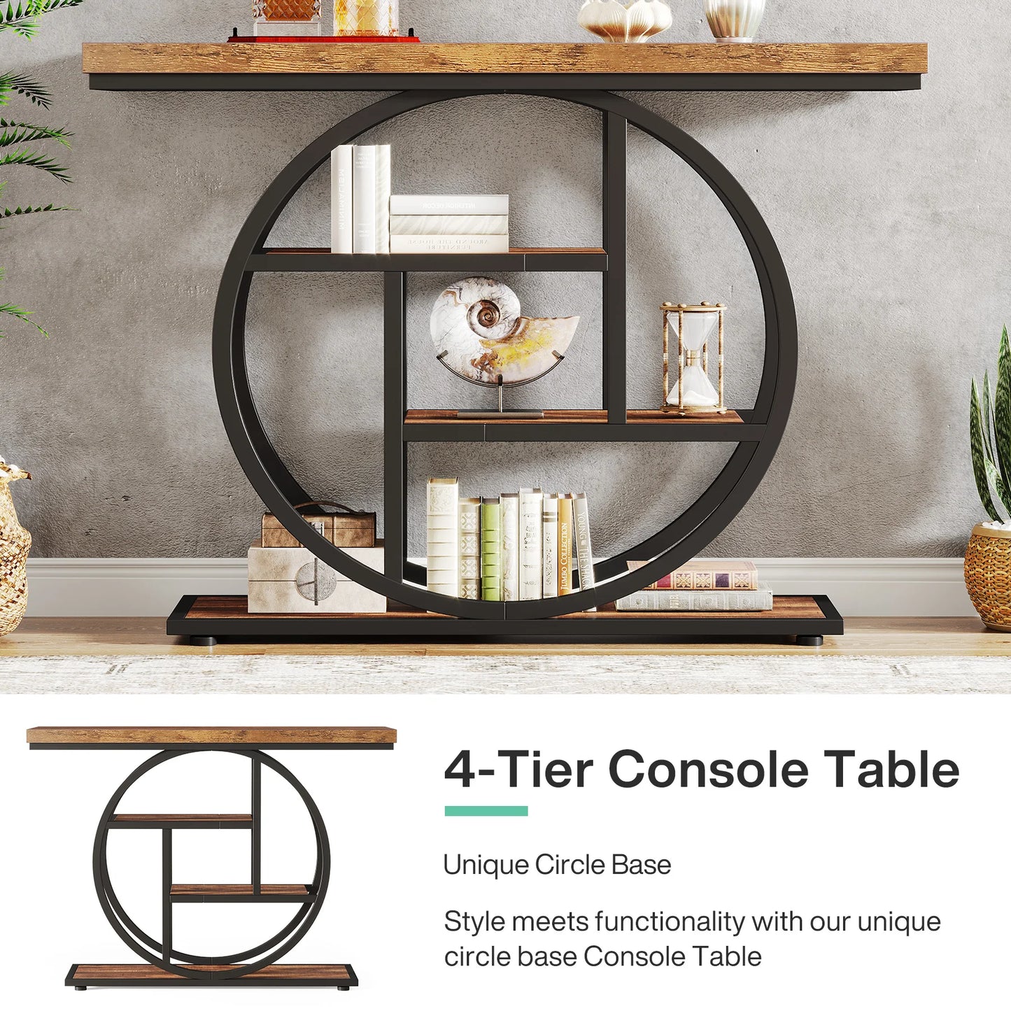 4-Tier Entryway Table,
