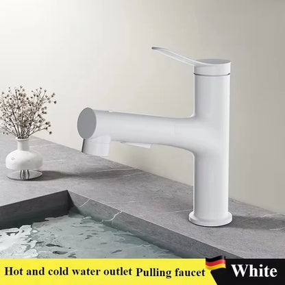 Pull-Out Bathroom Sink Gargle Faucet