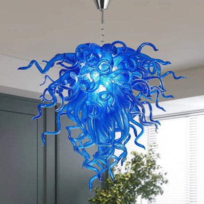 LONGREE Art glass Chandelier Cobalt Blue