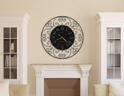 Elegant Oversized Decorative Analog Wall Clock