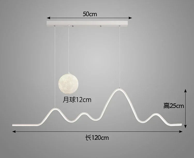 Luxury Modern Moonlight Creative Pendant Chandeliers