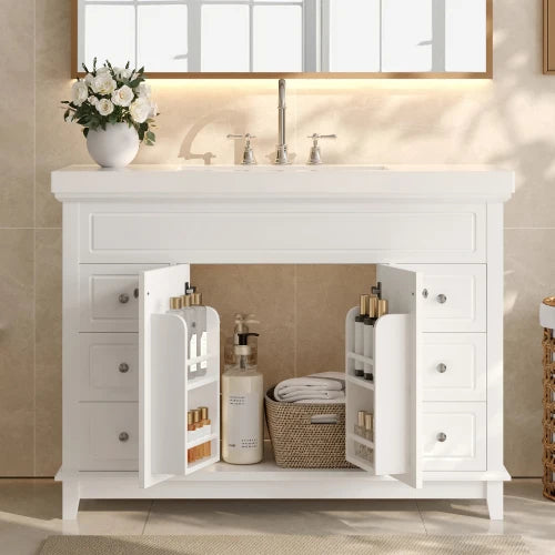 48" Bathroom Vanity with Resin Sink