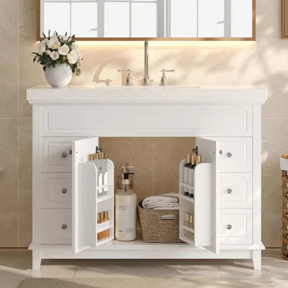 48" Bathroom Vanity with Resin Sink