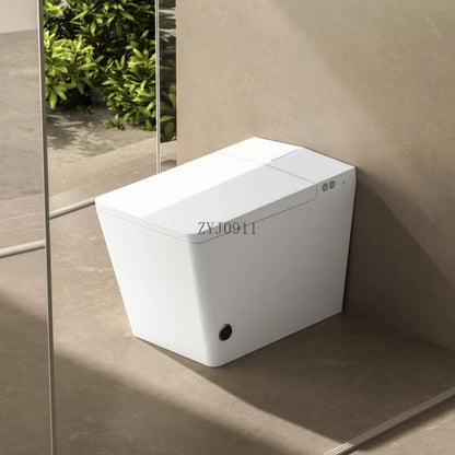 Square Smart Toilet with Built-in Tank for Modern Bathroom