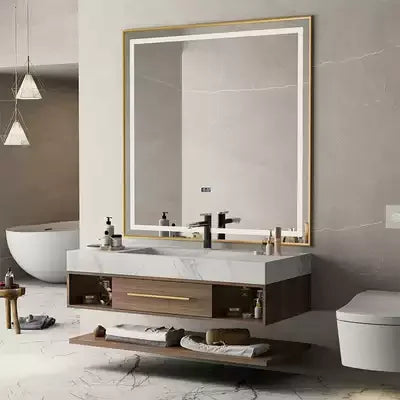 Luxury Wood Storage with Carrara Marble Top