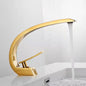 Curved Bathroom Basin Faucet