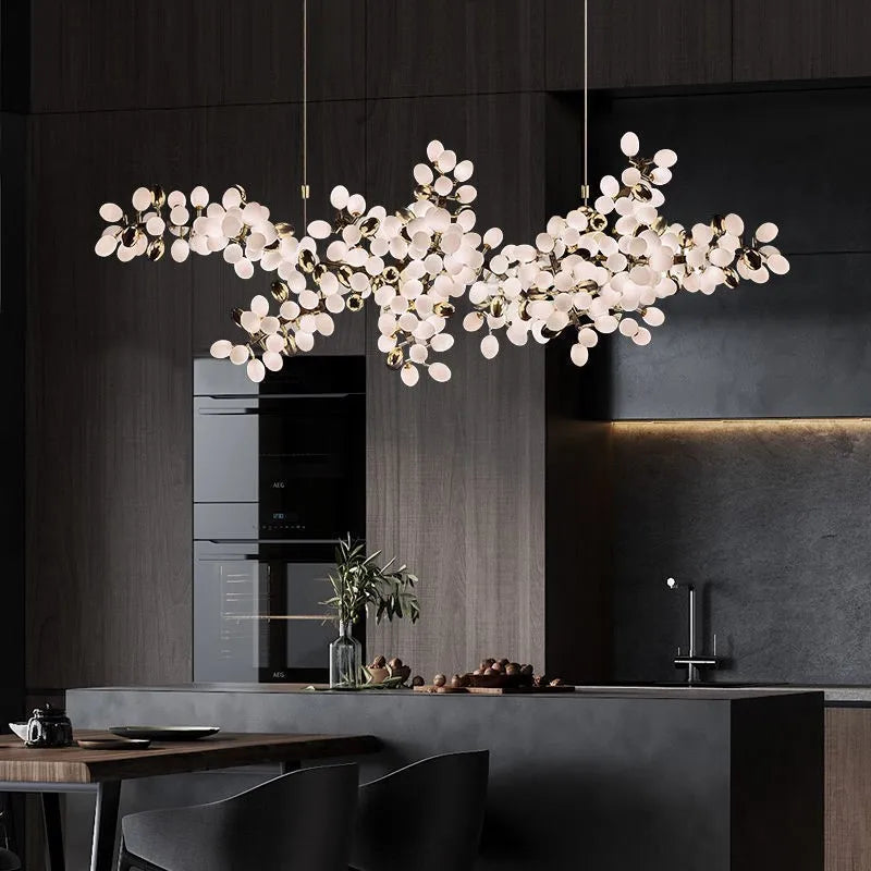 Postmodern Luxury White glass Chandelier