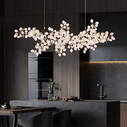 Postmodern Luxury White glass Chandelier