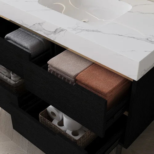 35.4" Modern Bathroom Vanity with Undermount Sink