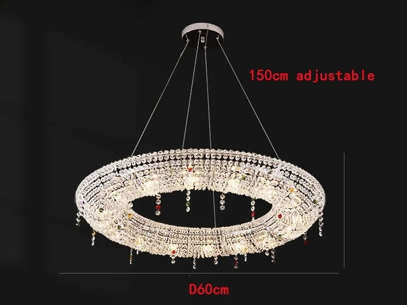 Nordic Luxury Crystal LED Chandelier