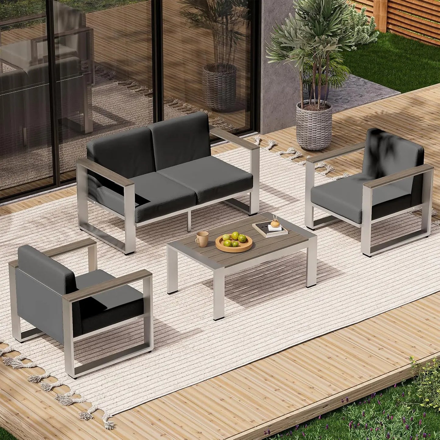 Aluminum Outdoor Patio Furniture Set
