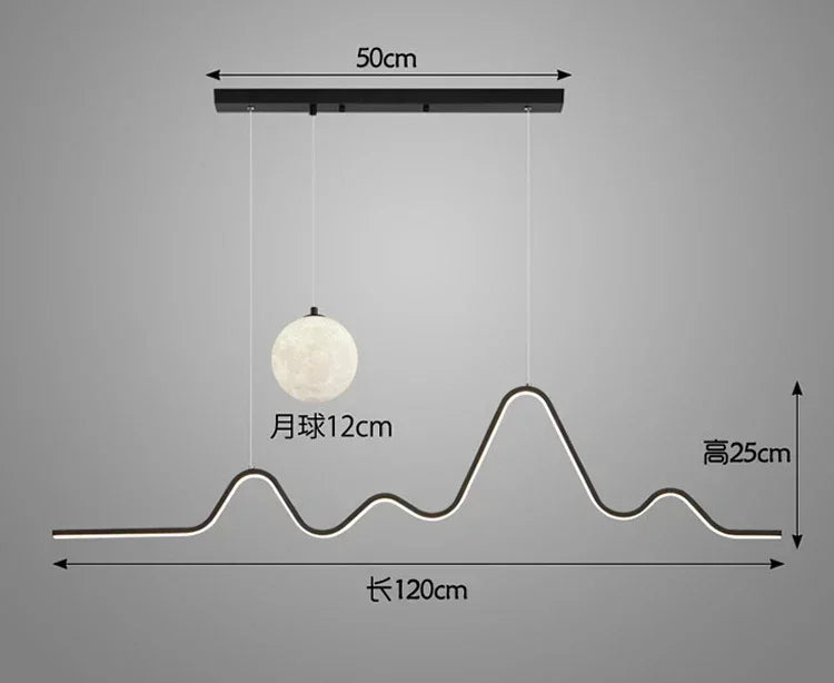 Luxury Modern Moonlight Creative Pendant Chandeliers