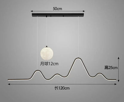 Luxury Modern Moonlight Creative Pendant Chandeliers