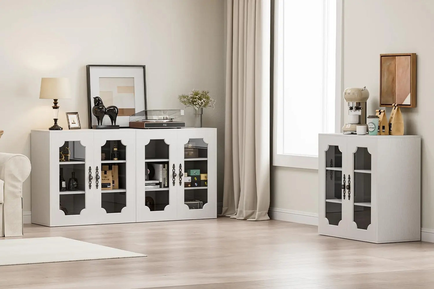 63-inch Modern Buffet Cabinet with Storage