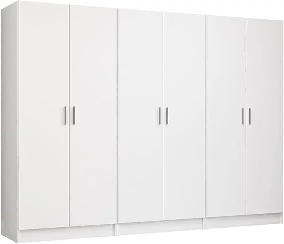 6 Doors Bedroom Organization Unit (Rustic)