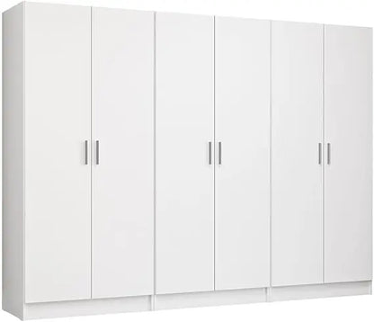 6 Doors Bedroom Organization Unit (Rustic)