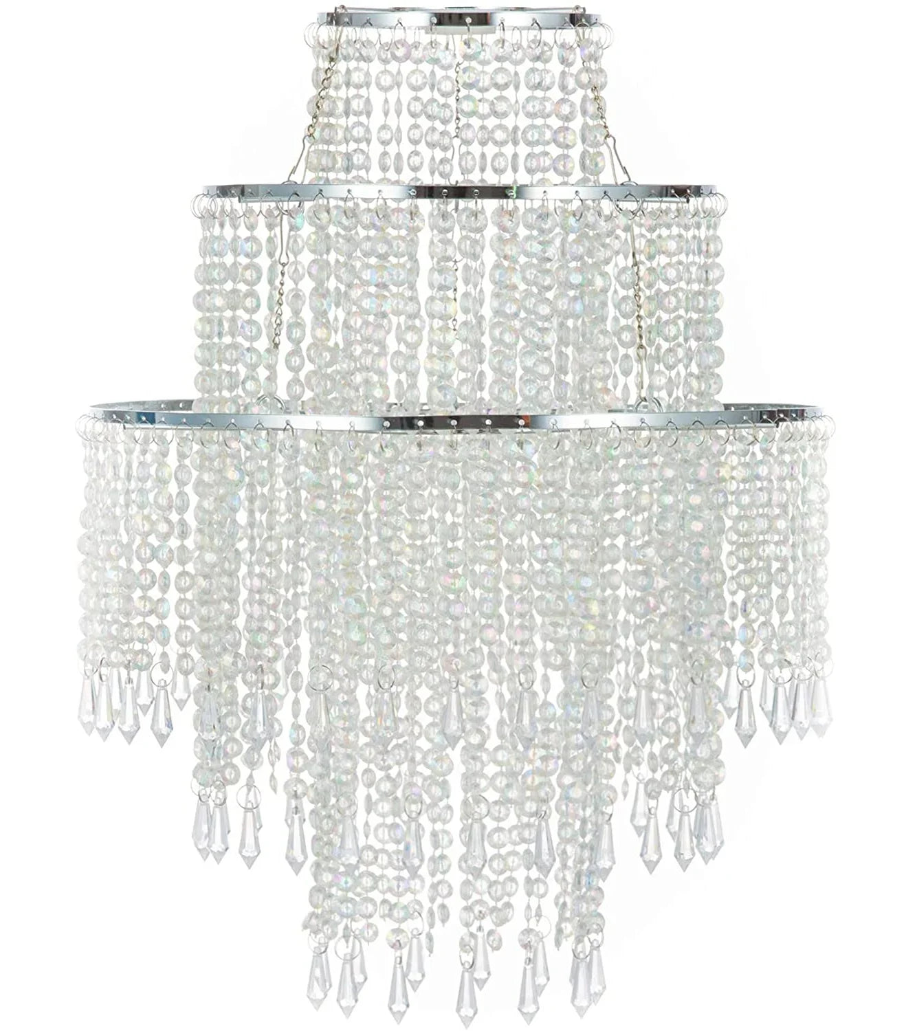 3 Tiers Acrylic Beaded Chandelier