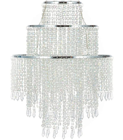 3 Tiers Acrylic Beaded Chandelier