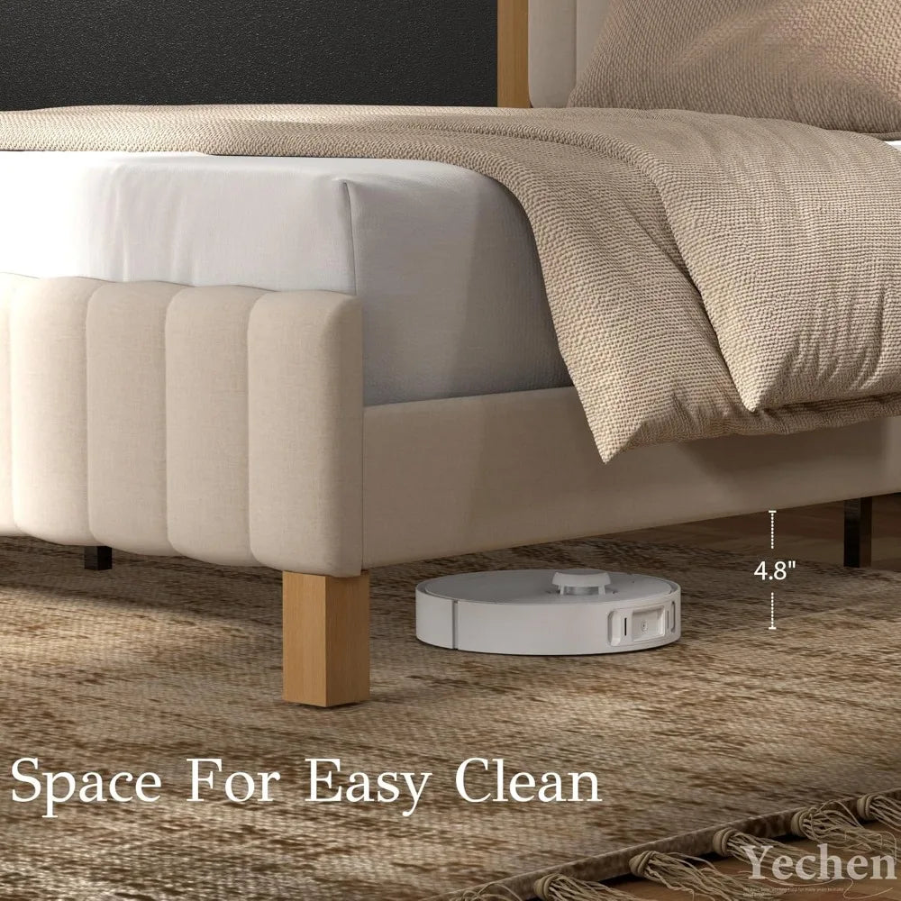 Luxury Wood Posts Bed Frame