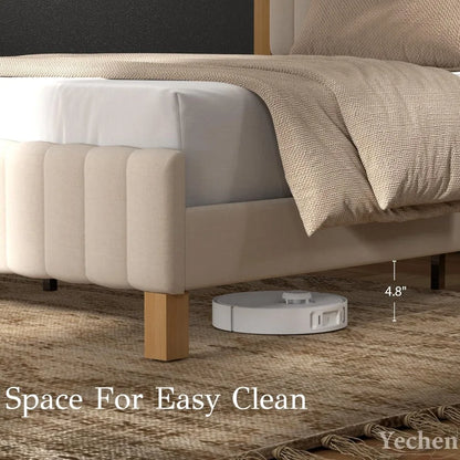 Luxury Wood Posts Bed Frame