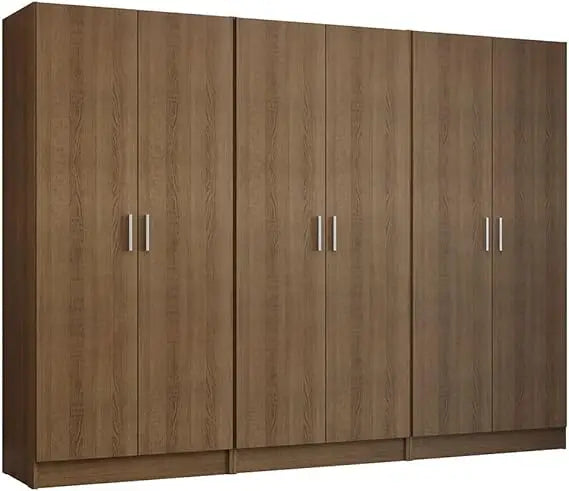 6 Doors Bedroom Organization Unit (Rustic)