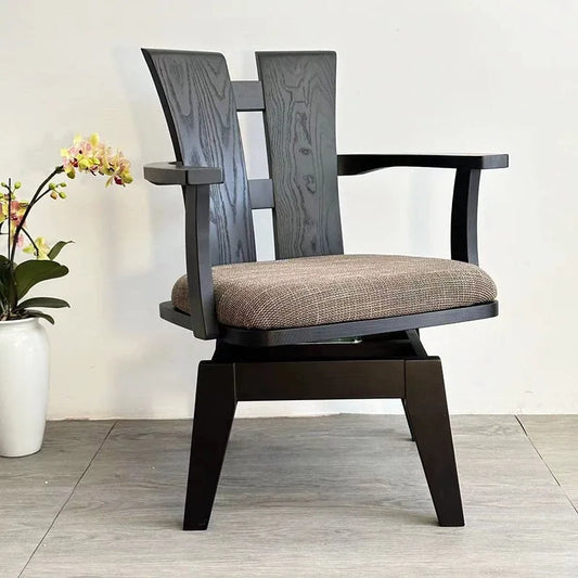 Japanese Style Solid Wood Carousel Chair