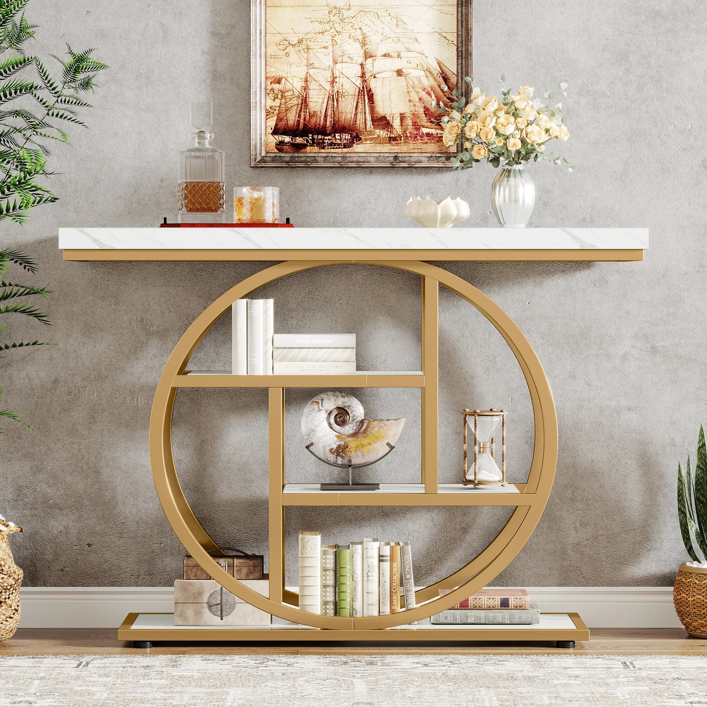 4-Tier Entryway Table,