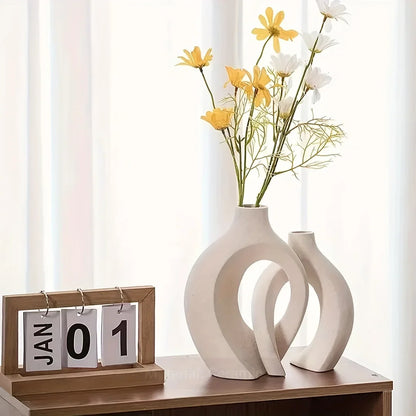 2pc Ceramic Vase Artwork Decorations