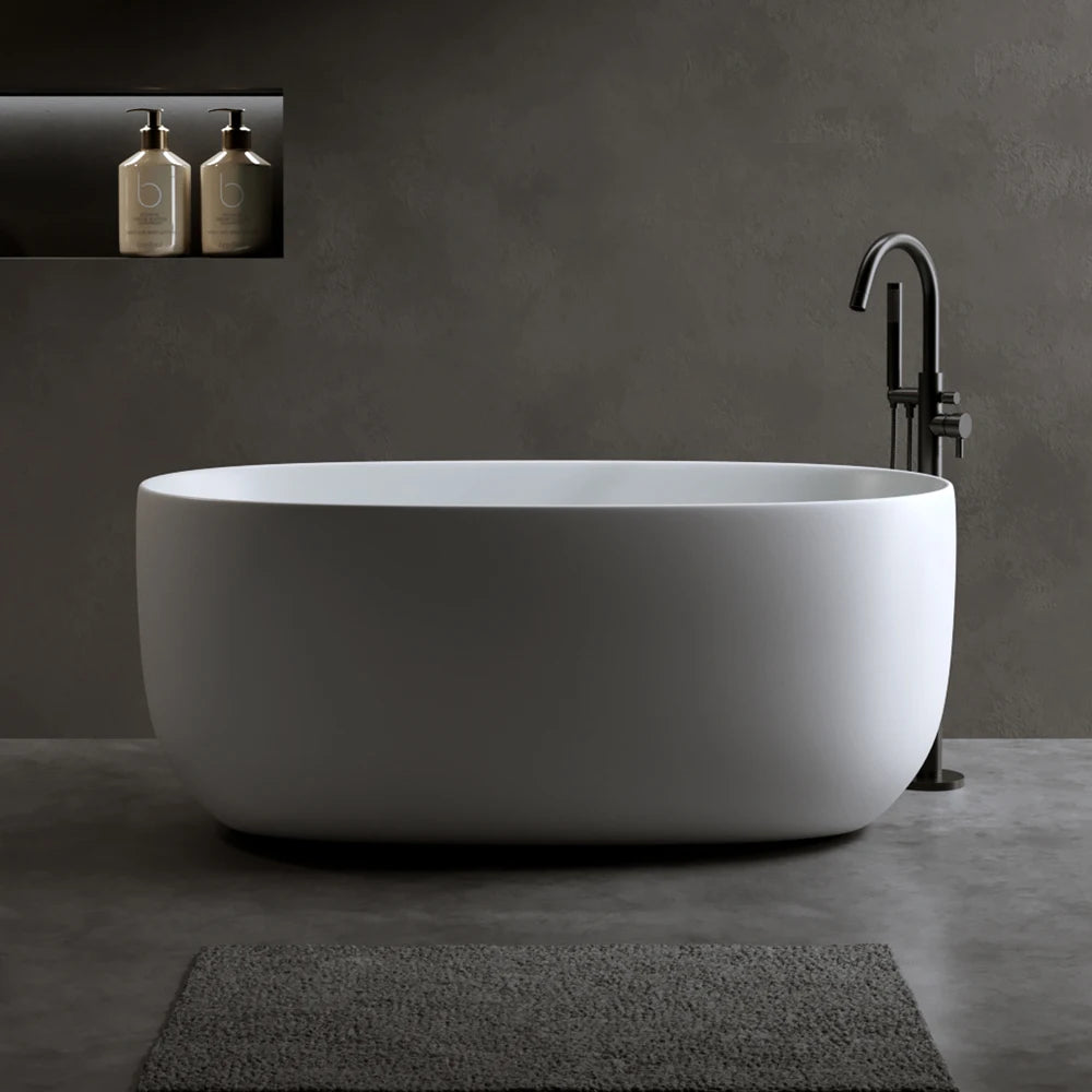 47'' Modern Independent Surface Resin Stone Bathtub