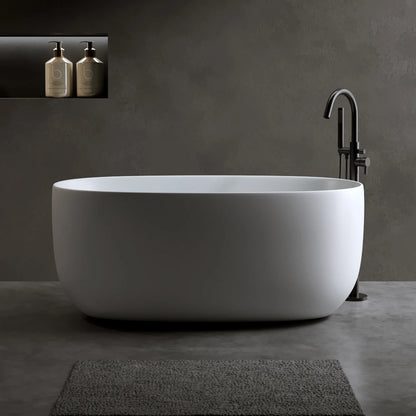 47'' Modern Independent Surface Resin Stone Bathtub