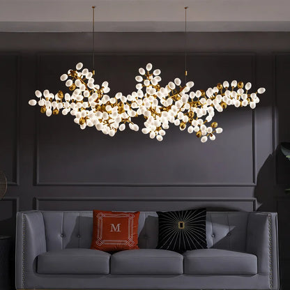 Postmodern Luxury White glass Chandelier