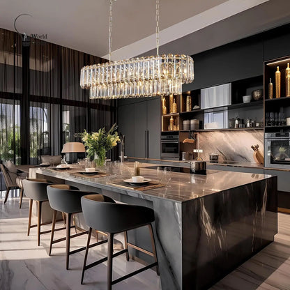 Gold Crystal Chandelier