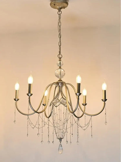 French Antique Crystal Chandelier