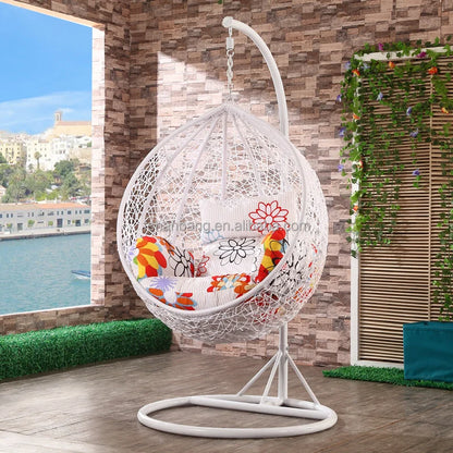 Rattan Bedroom Love Standing Egg Hammock Chair