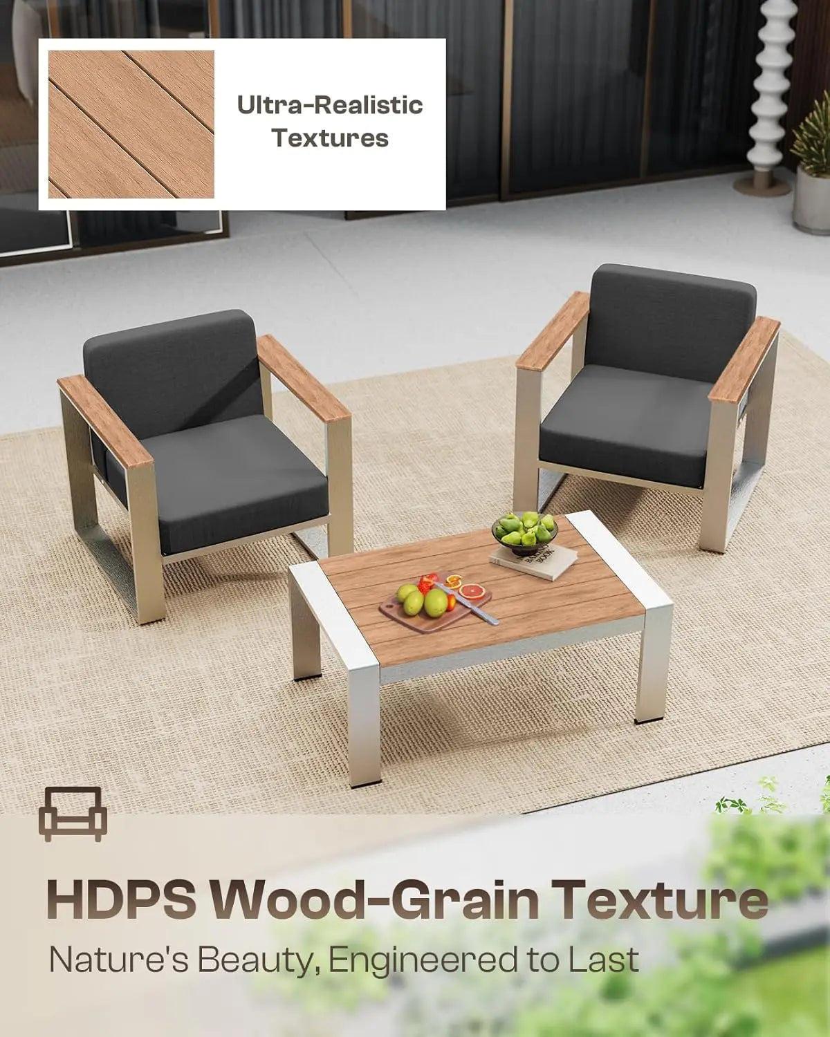 Aluminum Outdoor Patio Furniture Set