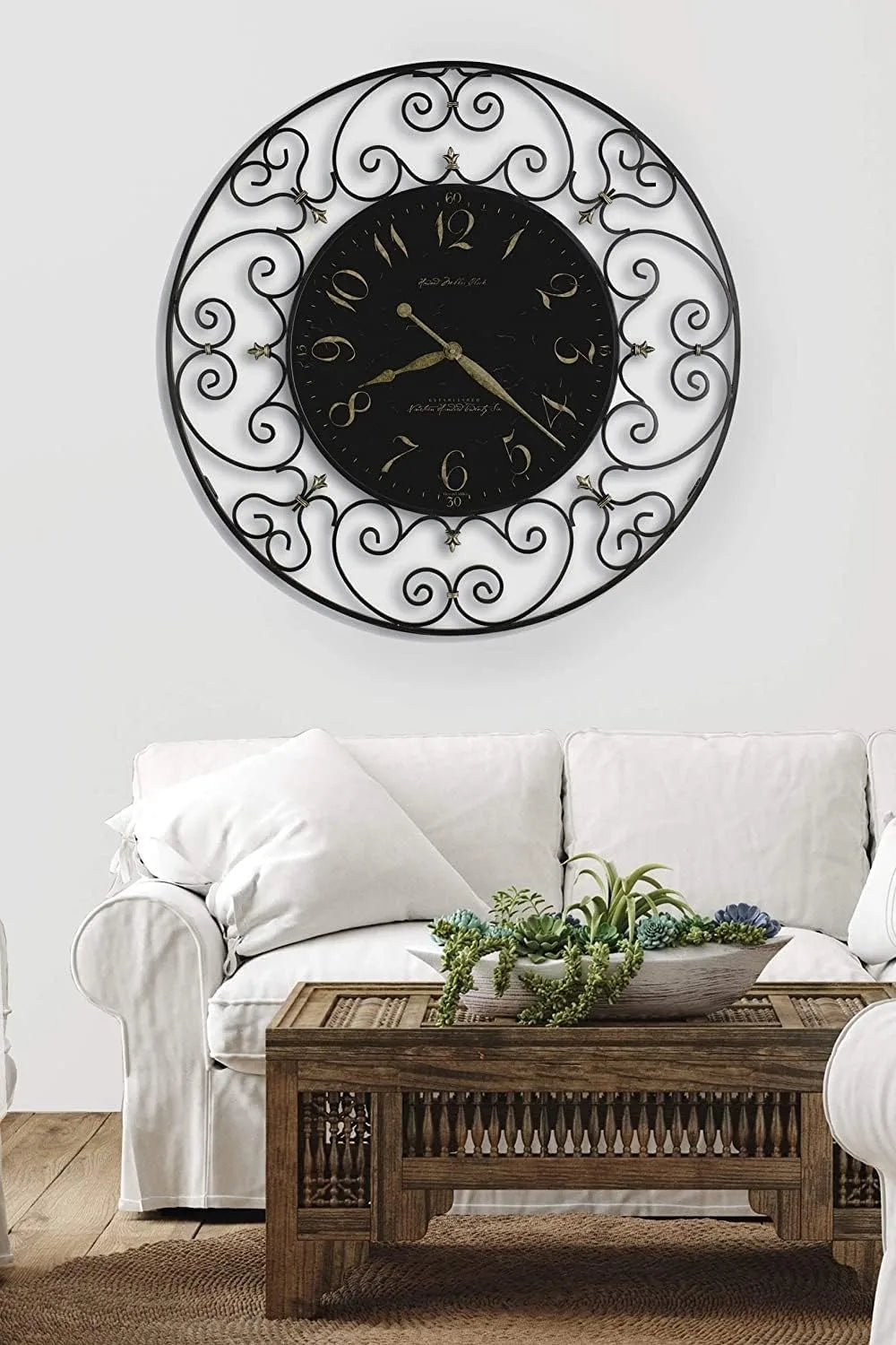 Elegant Oversized Decorative Analog Wall Clock