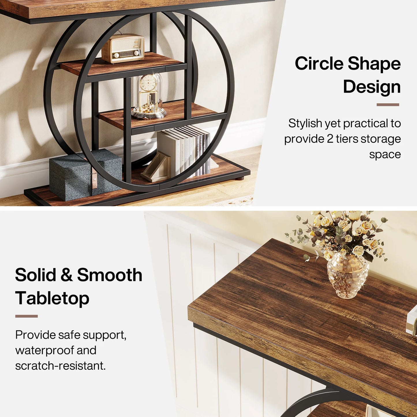 4-Tier Entryway Table,