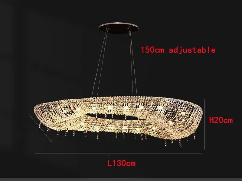 Nordic Luxury Crystal LED Chandelier