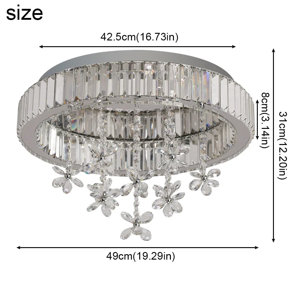 Modern Luxury Crystal LED Pendant Chandelier