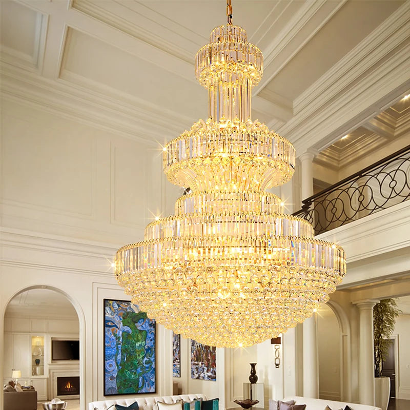 Villa Duplex Luxury Crystal Chandelier