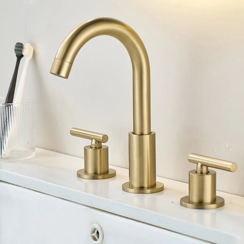 3 Holes Nordic Style Basin Faucet