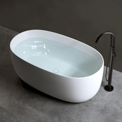 47'' Modern Independent Surface Resin Stone Bathtub