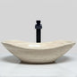 Elegant Oval Travertine Sink