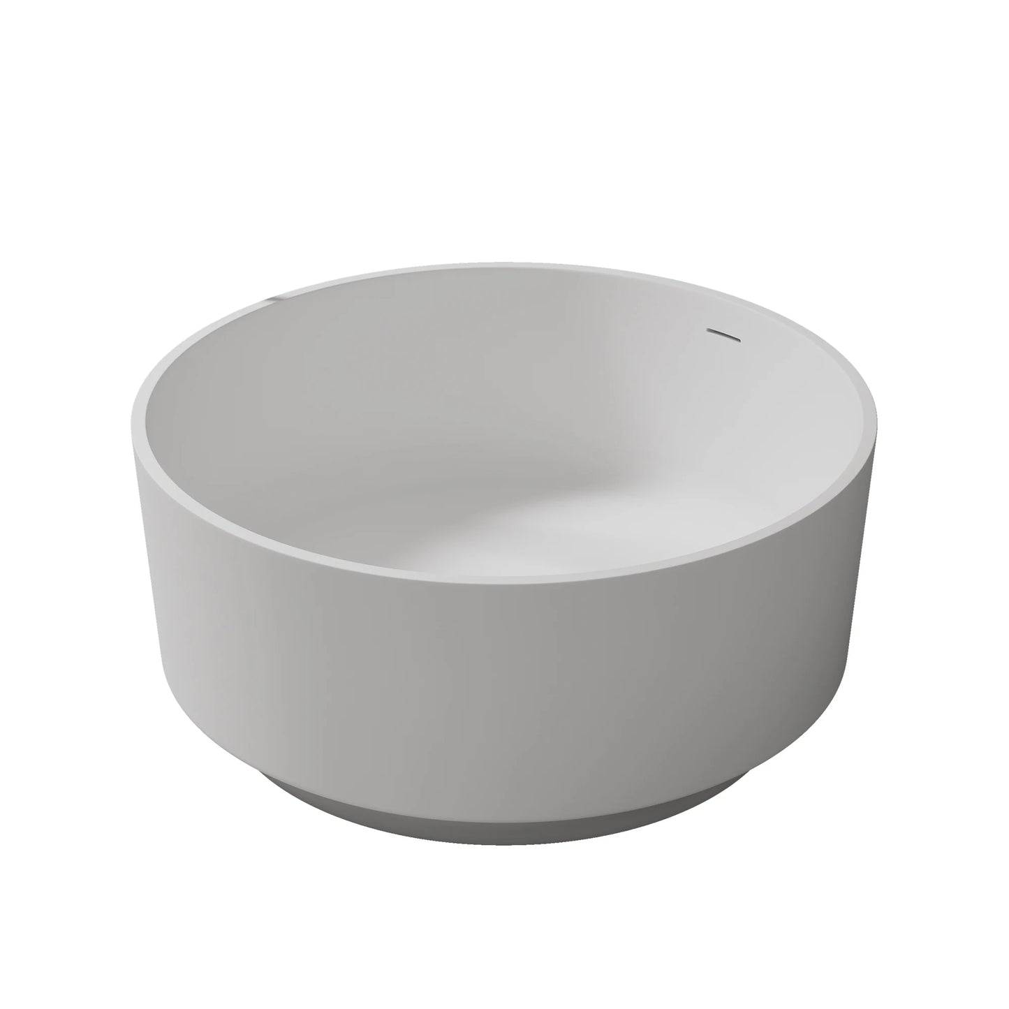 49" Elegant Round Free Standing Soaking Bathtub