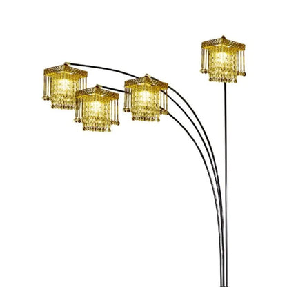 Arch Arms Floor Lamp w/ Black Finish